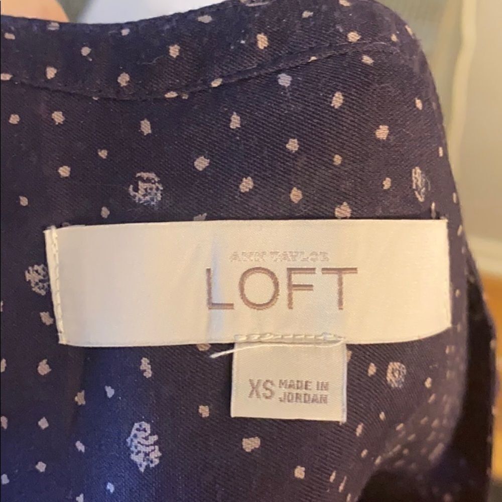 Loft Midnight Purple Blouse - Picture 5 of 8